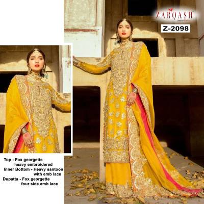 Dn Z 2098 By Zarqash Designer Eid Special Salwar Kameez Collection